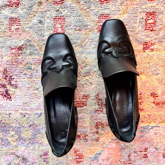 Freda Salvador Shoes - Freda Salvador Western Black Leather Mule Pumps
